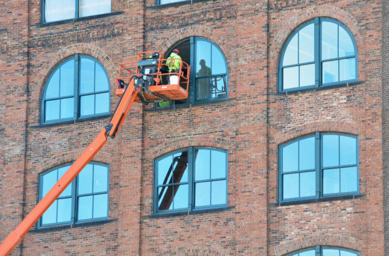WORK continues on the new Boury Lofts, located at the corner of 16th and Main streets in downtown Wheeling.